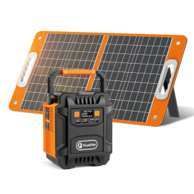 200W (Peak 400W) Portable Power Station with 60W Solar Panel